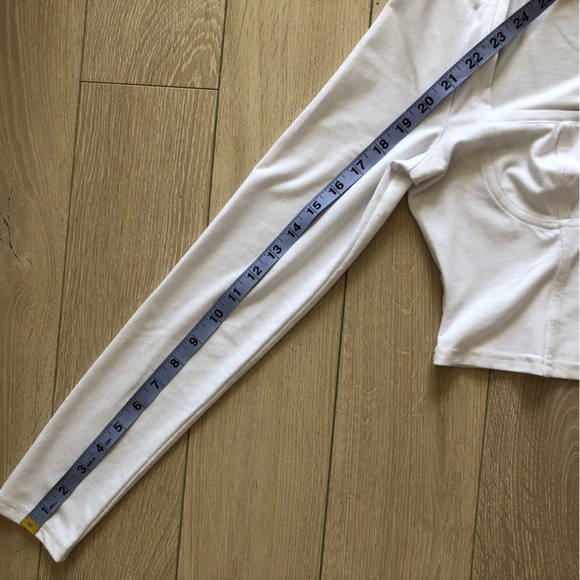 NWT Open Edit Bustier Square Neck Long Sleeve Top Size M - Picture 8 of 9